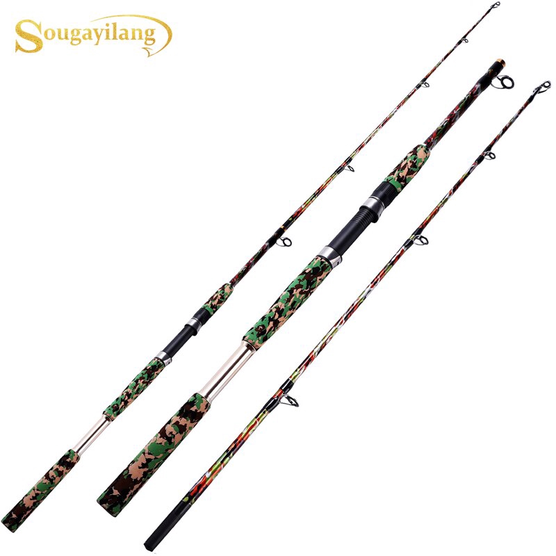 Sougayilang 1.65M Spinning Hard Rod Carbon Fishing Rod EVA Handle ...