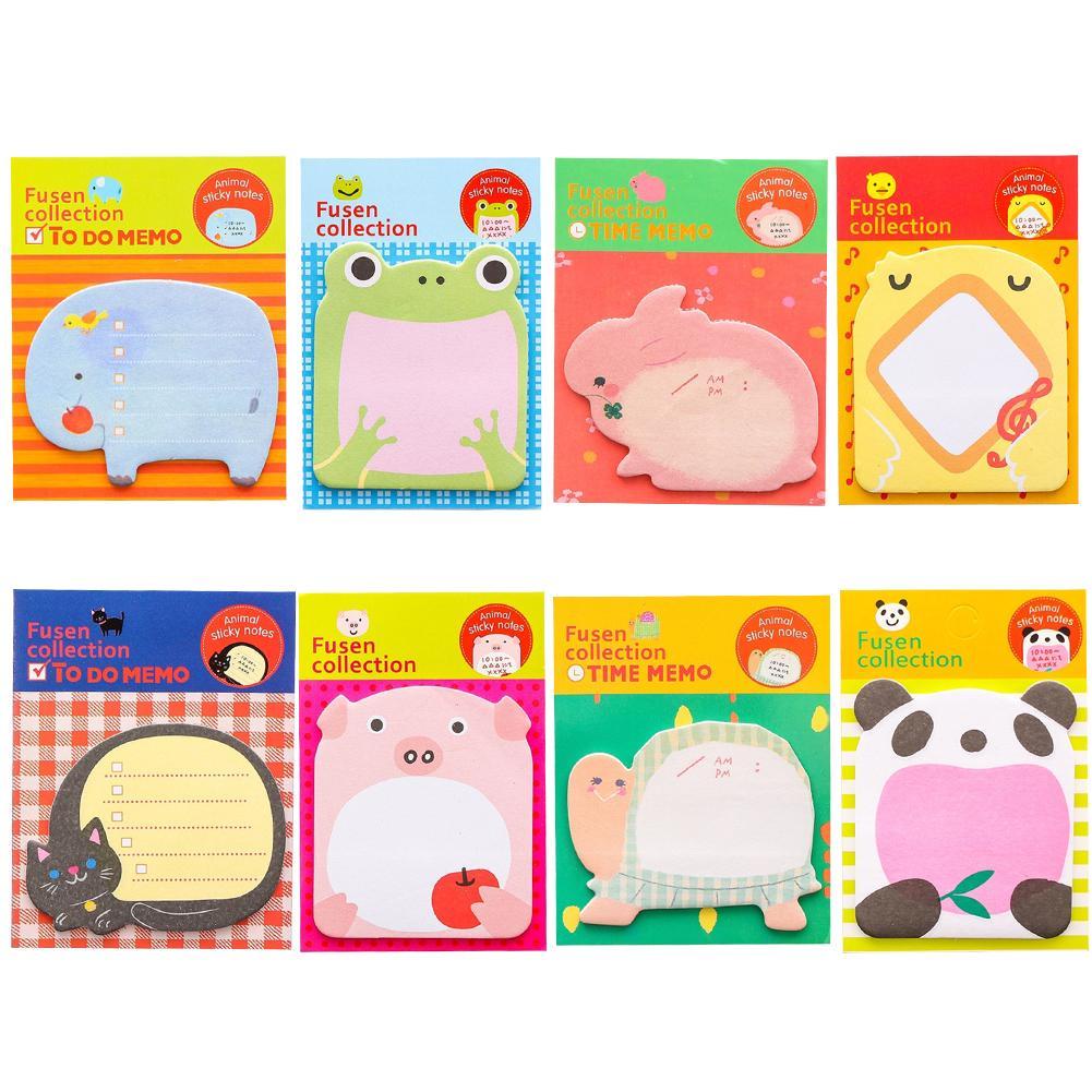 Cartoon Zoo Animal Paper Sticky Notes Memo Sheets Stationery | Shopee ...