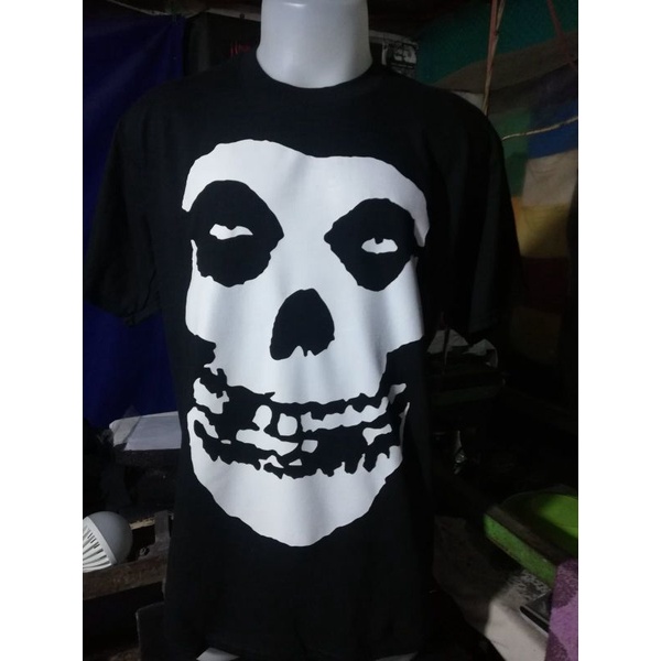 T-shirt ufficiale Misfits da uomo ripping teschio nera S