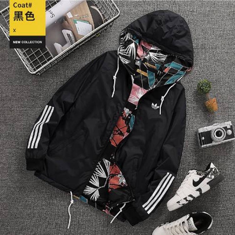 Adidas two sided jacket best sale