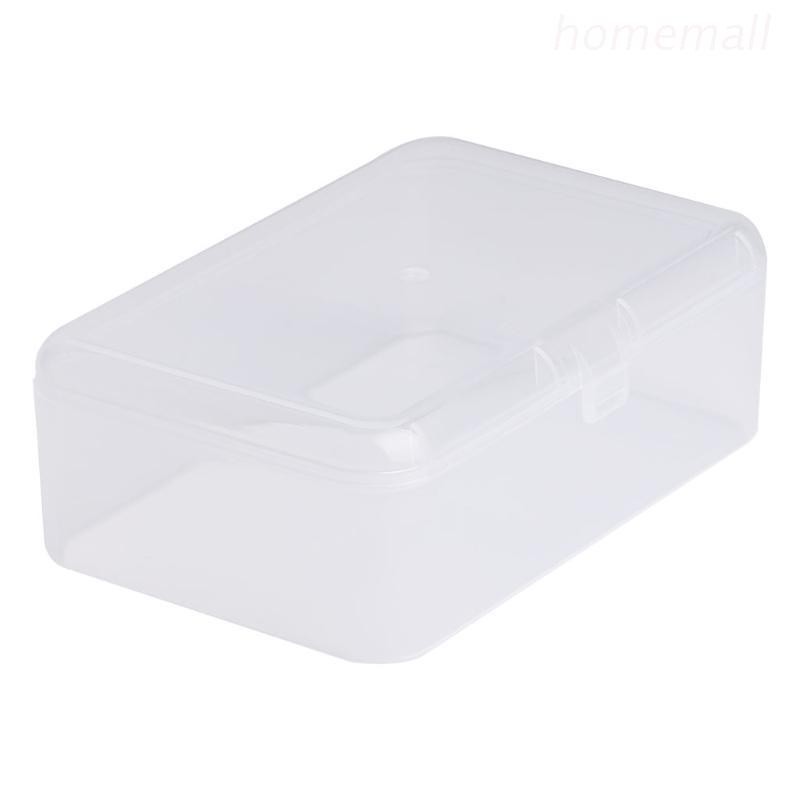 Rectangular Plastic Clear Transparent Storage Box Collection Container ...