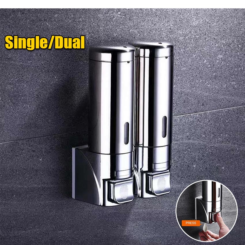 Wall mount soap dispenser wall mounted bathroom Hotel shampoo lotion ...