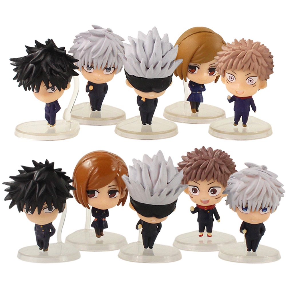 5pcs/Lots Jujutsu Kaisen Figures Manga Figurine Itadori Yuji Gojo ...