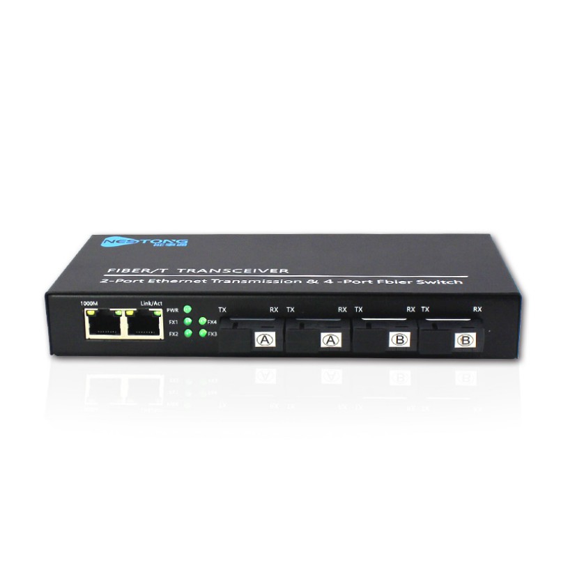 Fiber Optical switch 4 SC 2 RJ45 Industrial Grade Gigabit Ethernet ...