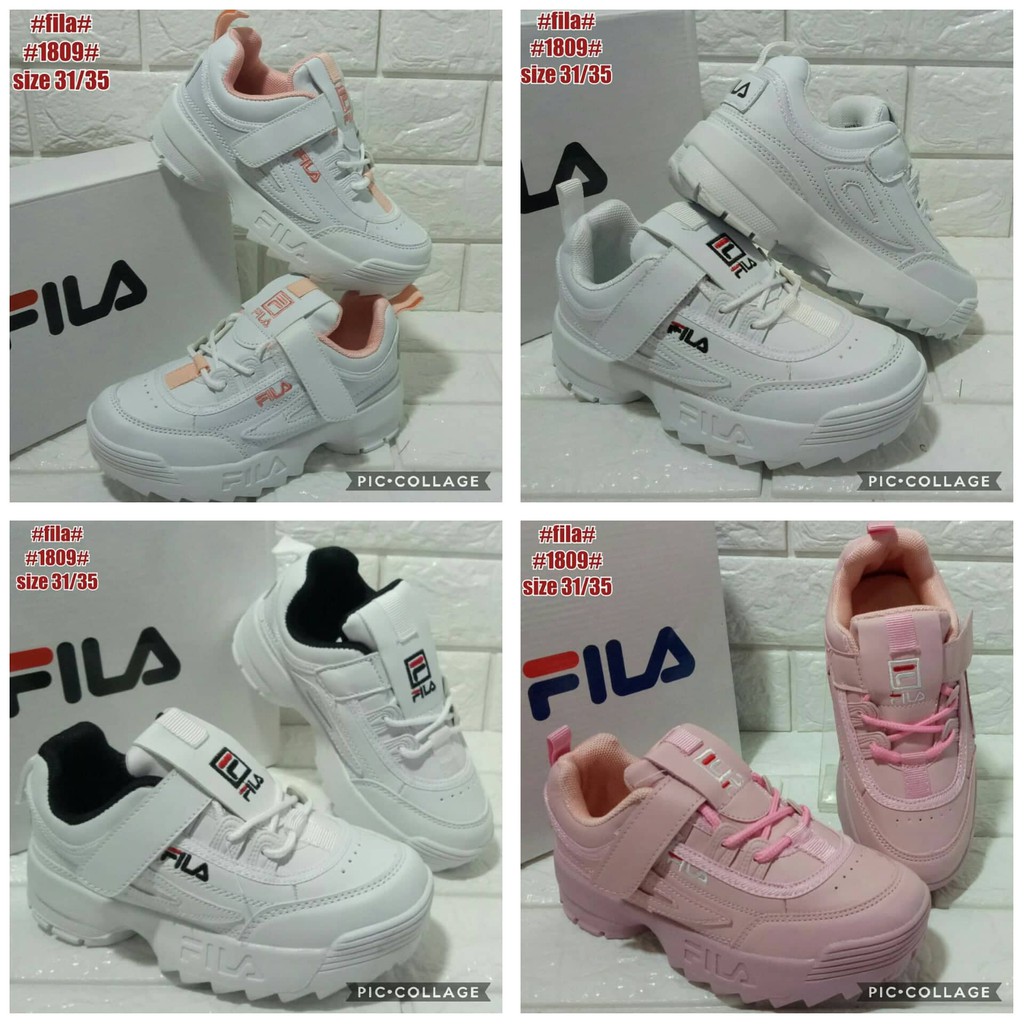 SALE NEW FILA DISRUPTOR SNEAKERS FOR KIDS AP 1108