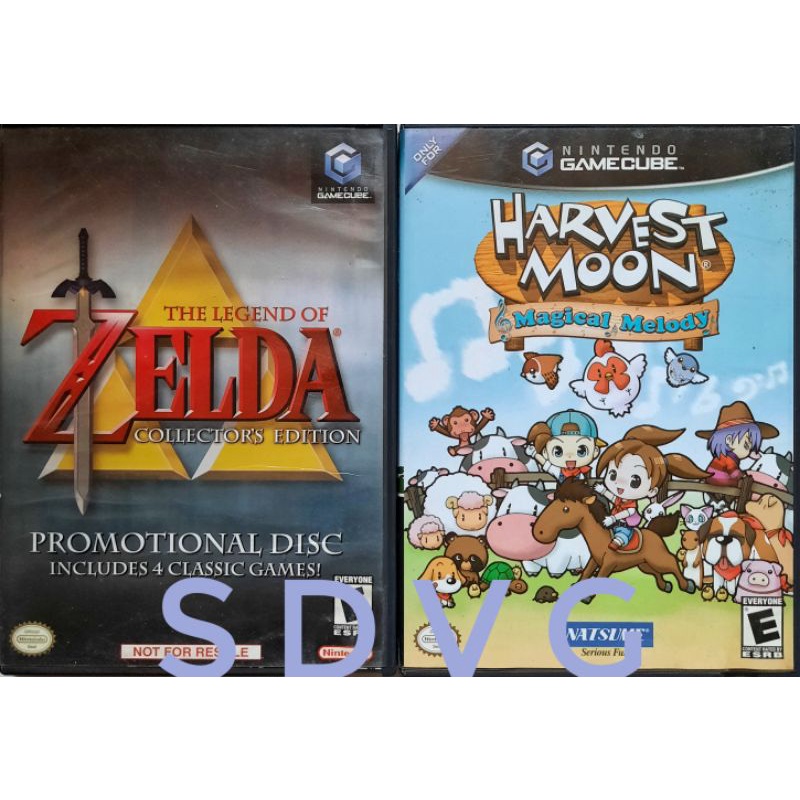 Gamecube The Legend of Zelda Collector's Edition•Harvest Moon Magical