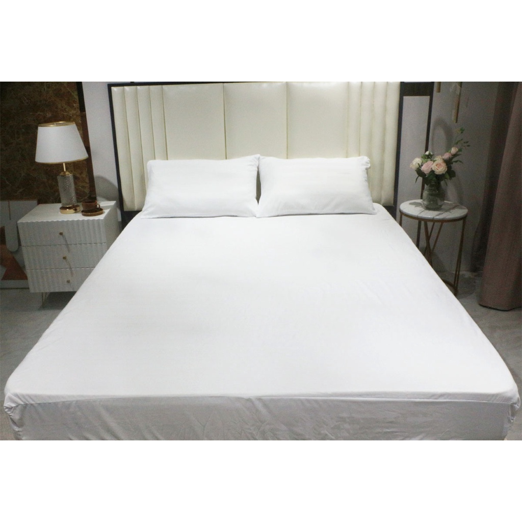 3 in 1 Plain Bedsheet Pillow case bedding canadian bed sheets king size