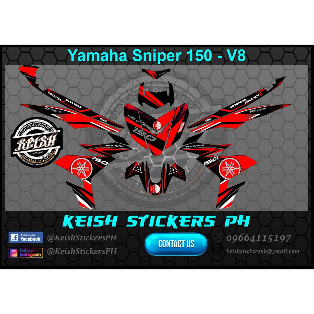 Decals for Sniper 150 V8 | Shopee Philippines