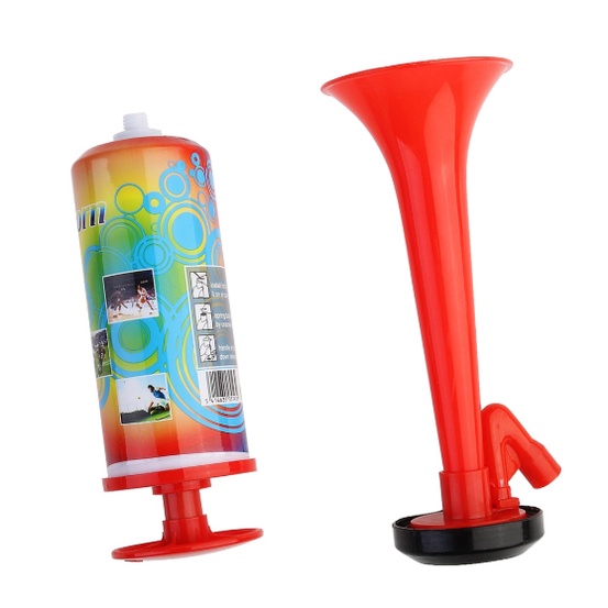 Handheld plastic air horn, air pressure pump horn, children's music ...