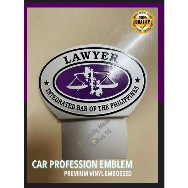 Car Profession Emblem Signature Plate Mark Accessories Violet | Shopee ...