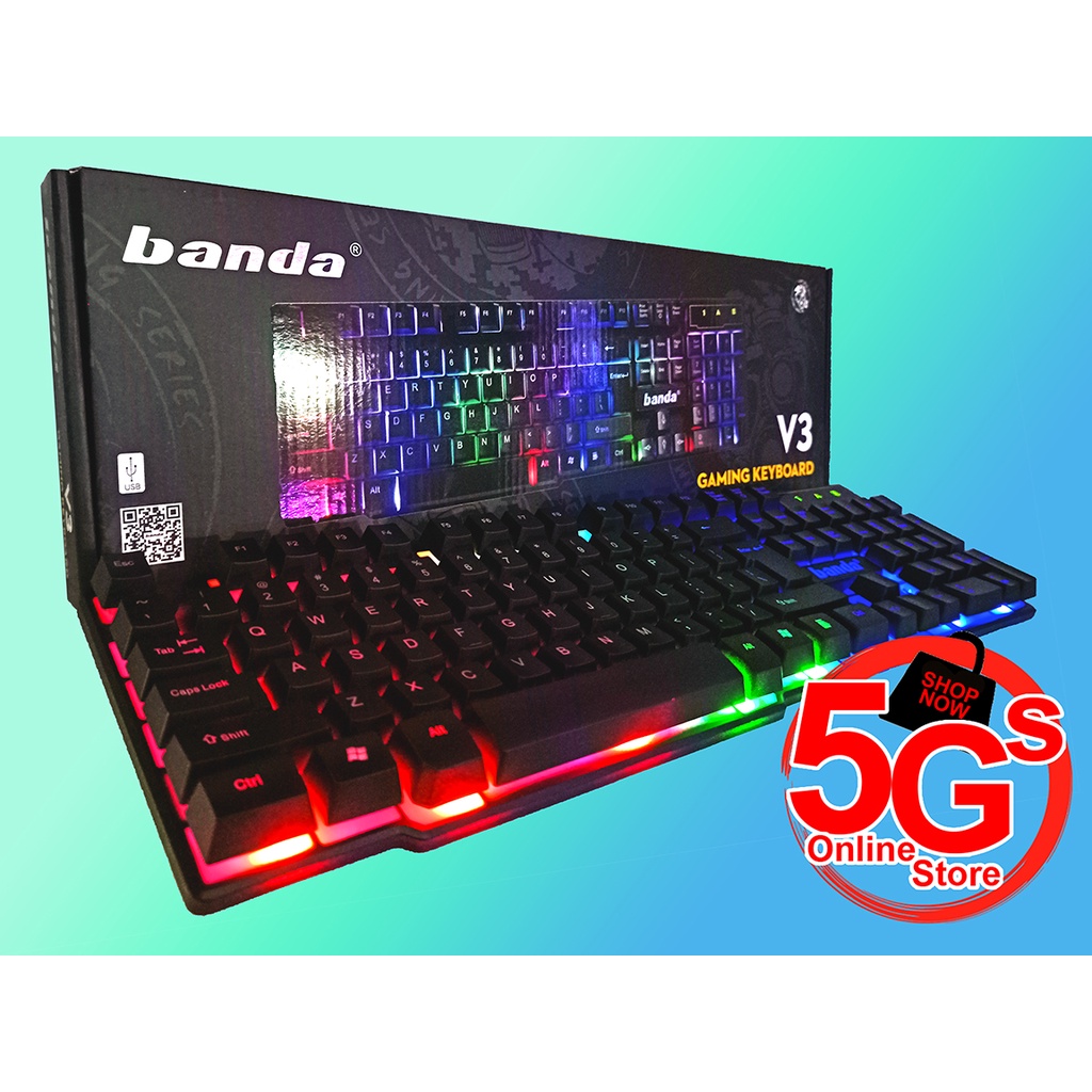 BANDA V3 - SEMI-MECHANICAL RGB GAMING KEYBOARD | Shopee Philippines