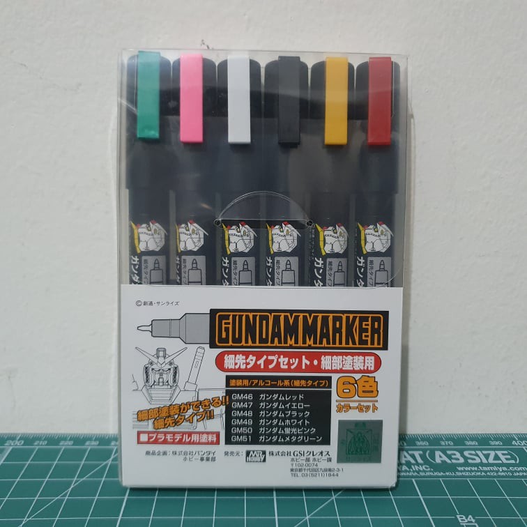 Gundam Marker Thin Point Type Set (Set of 6) GMS110