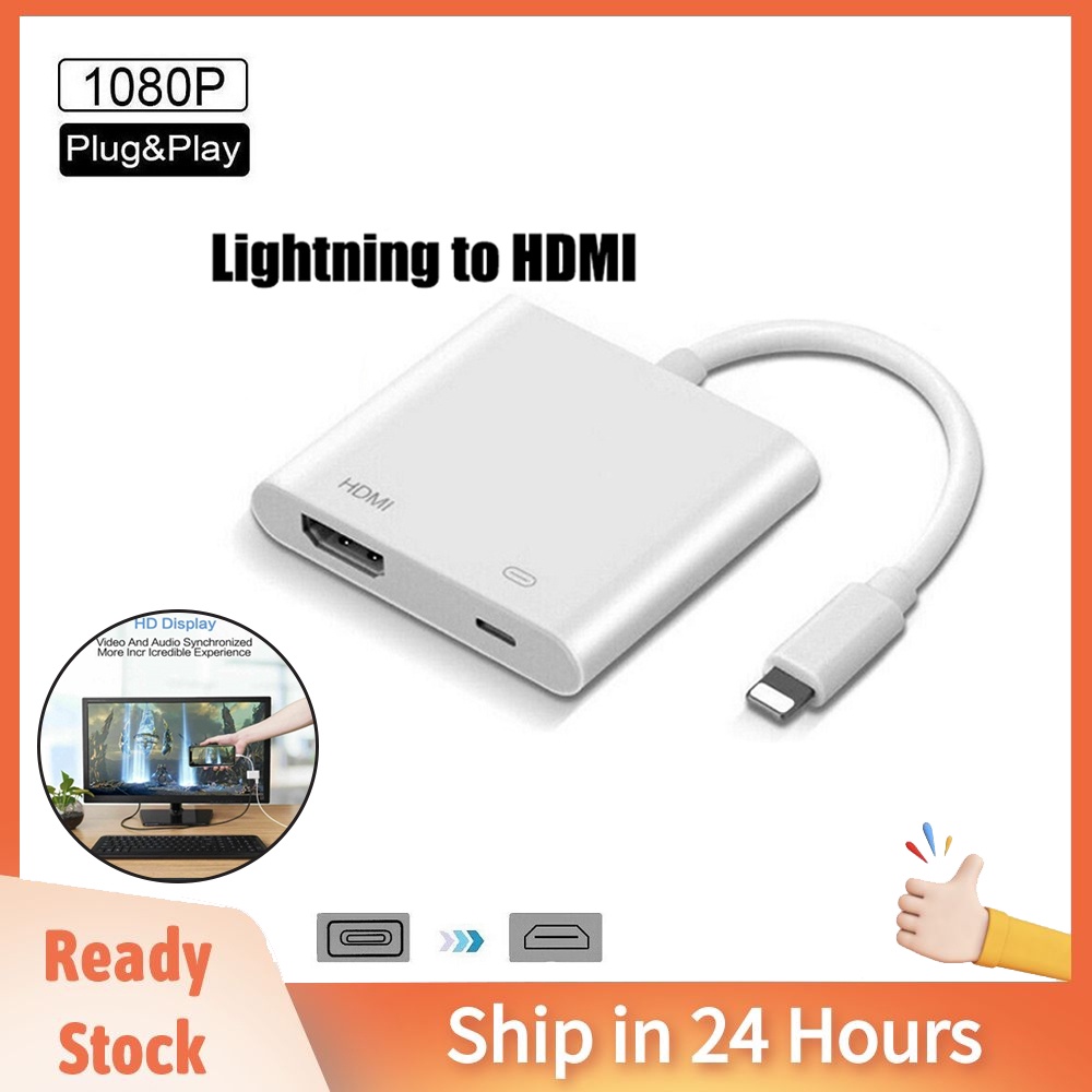 Lightning to HDMI Adapter,Lightning Digital AV Adapter with iPhone