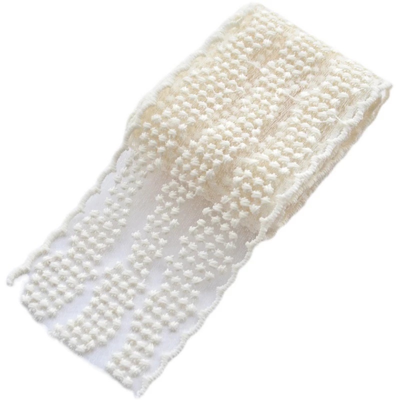 1yard Cream-colored Lace Trim Ribbon 65/75mm Embroidery Ribbons Webbing ...