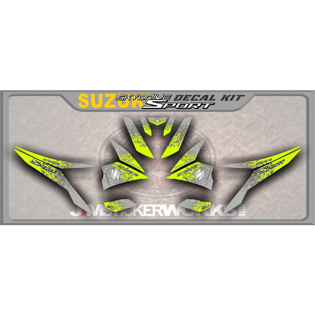 Skydrive Sports Decal kit (semi stock DECALS.. no need to cut