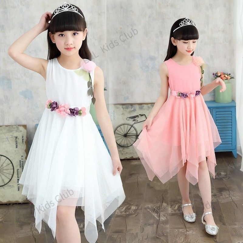 Kids suit6 girls chiffon dress 8 girls Korean fashion print princess dress girls 5 12 years old clothes Shopee Philippines