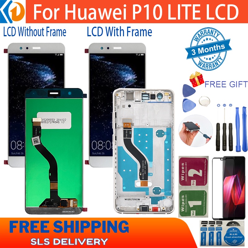 LCD DISPLAY + FRAME HUAWEI P10 LITE WAS-LX1 LX1A - Foto 6