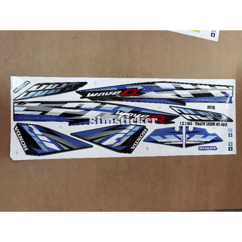 Honda Wave Alpha 110 CX (3) Body Sticker | Shopee Philippines