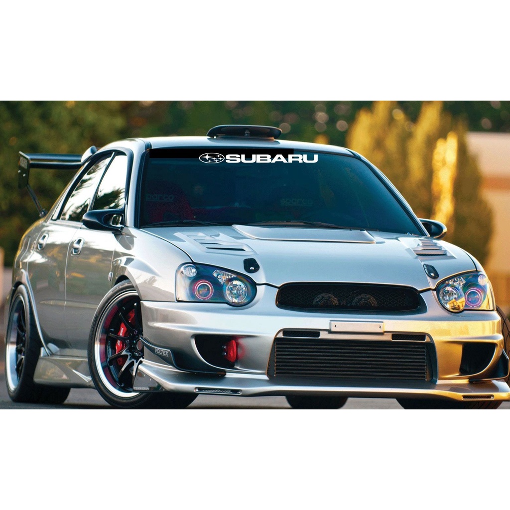 Subaru Windshield Banner Decal Sticker impreza Lowered JDM wrx sti evo
