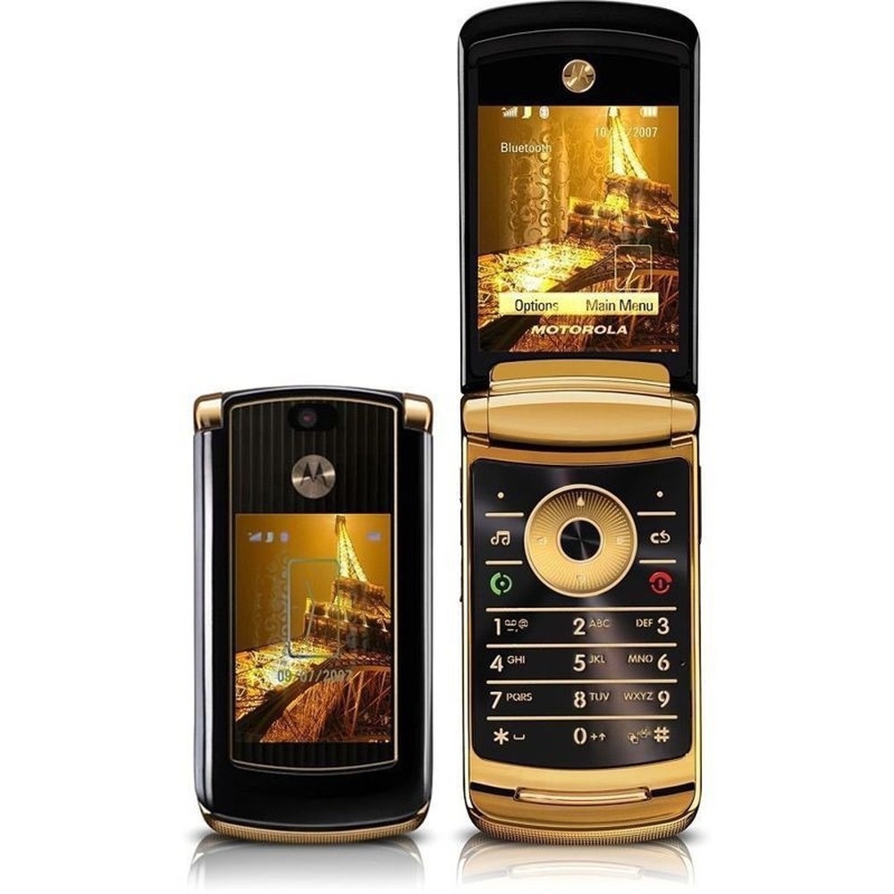 Motorola V8 Slim Folding Flip Phone GSM Classic Basic Phone Mobile