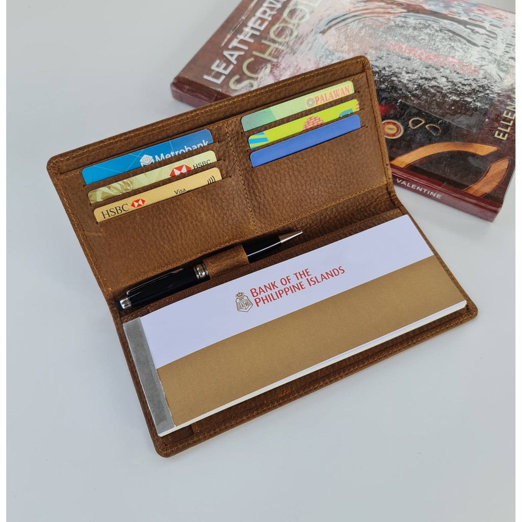 Full Grain Leather Checkbook Holder/Cardholder Shopee Philippines