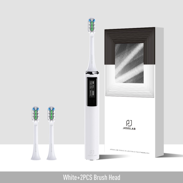 Jesslab Sonic Electric Toothbrush Ipx7 Oled Screen Smart Mode Adult Sonic Toothbrush Ultrasonic 