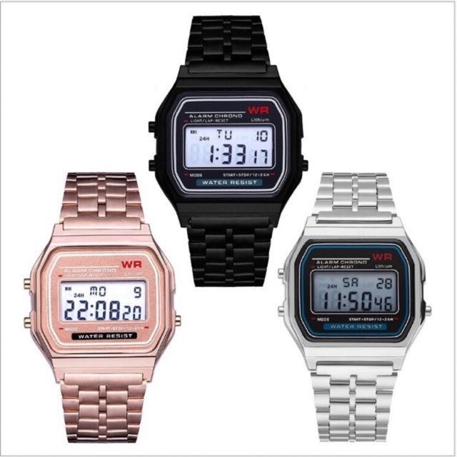 [HS] digital fashionable watch for unisex | Shopee Philippines