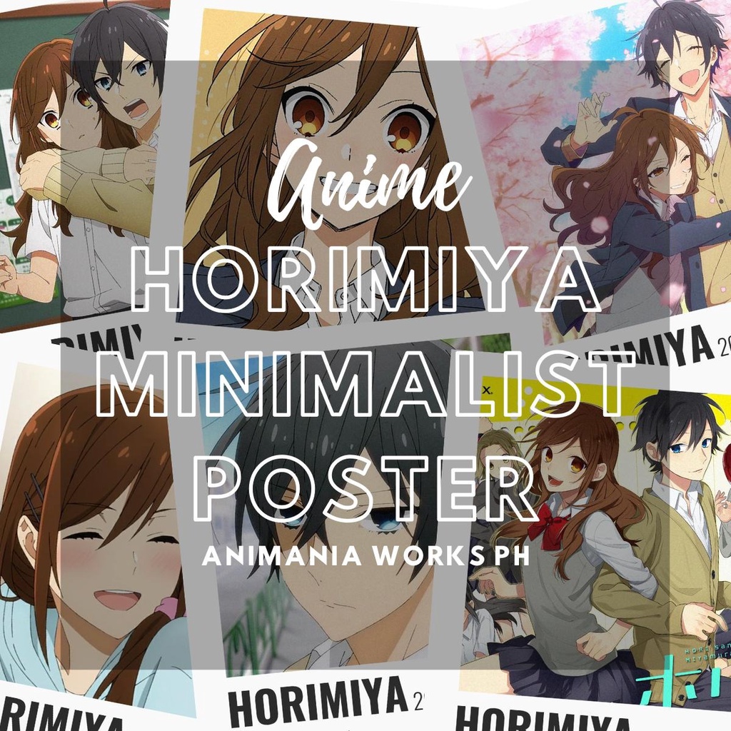 Anime Posters / Horimiya Minimalist Poster / A4 Anime Poster & Sticker