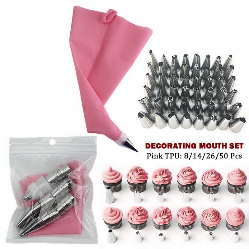 thumbnail interactive-video image 1 of Piping Bags And Tips Set, Reable Cake Drating ... - Shein 1 of 12