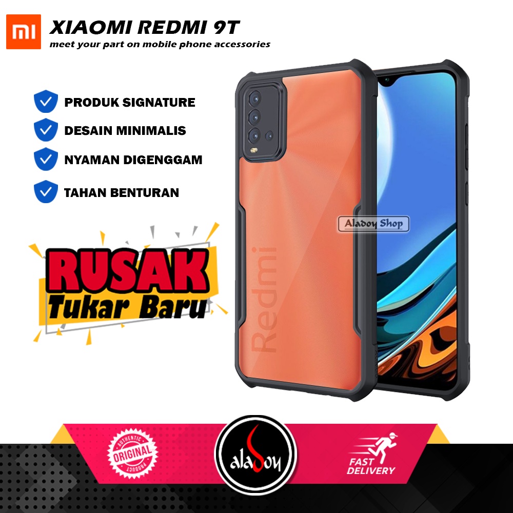 XIAOMI REDMI 9T 2021 Armor Case Shockproof Transparent Premium Casing ...