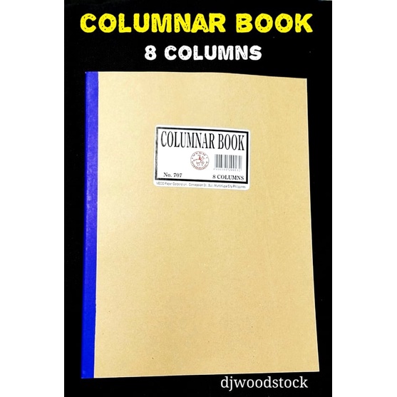 8 COLUMN COLUMNAR BOOK, COLUMNAR ACCOUNTING NOTEBOOK 50 LEAVES, 8