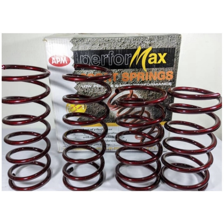 HONDA CITY TMO GM5 (2008-2013) SPRING APM PERFORMAX HIGH QUALITY SPORT LOWERED COIL SPRINGS ONE SET=4PCS !! SPORT SPRING