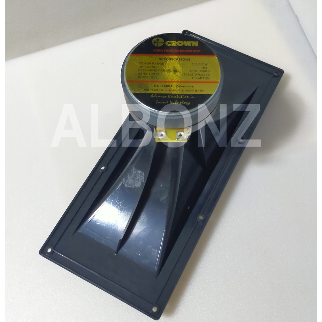 12 x 5 Horn Tweeter Driver Unit Crown HT 125 180Watts + capacitor ...