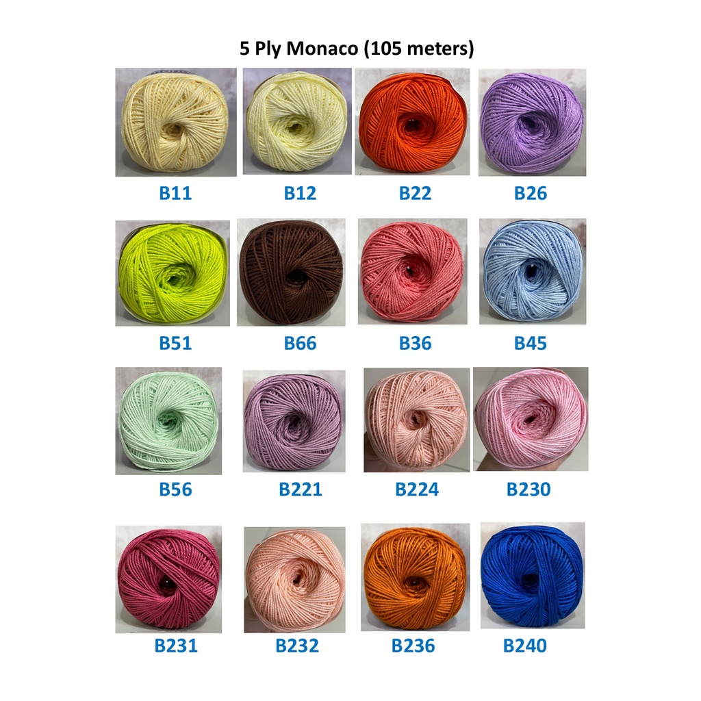 5 Ply Monaco Thread per 12 Balls | Shopee Philippines