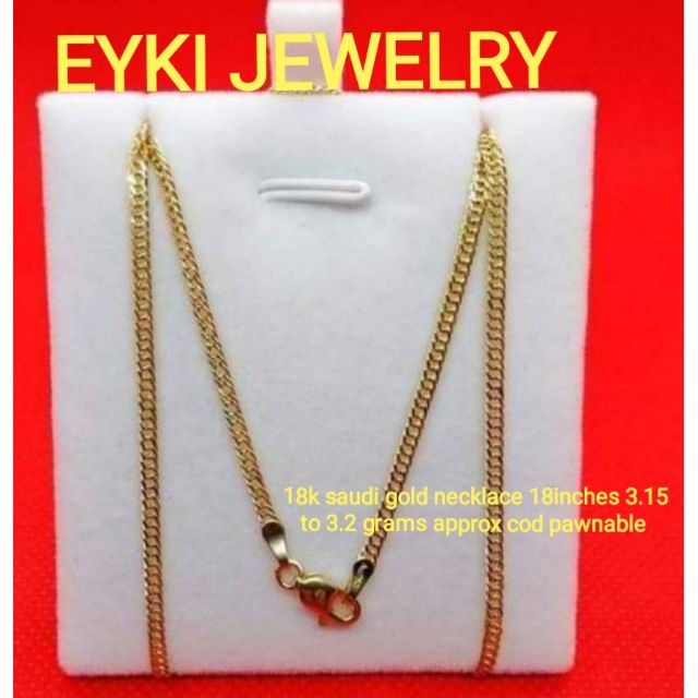 3 gram deals gold necklace