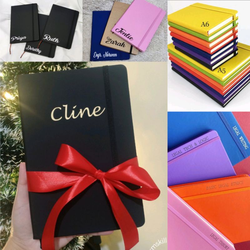 personalized Note book Hard bound 0[A5 Size] Stationery Rubber Diary ...