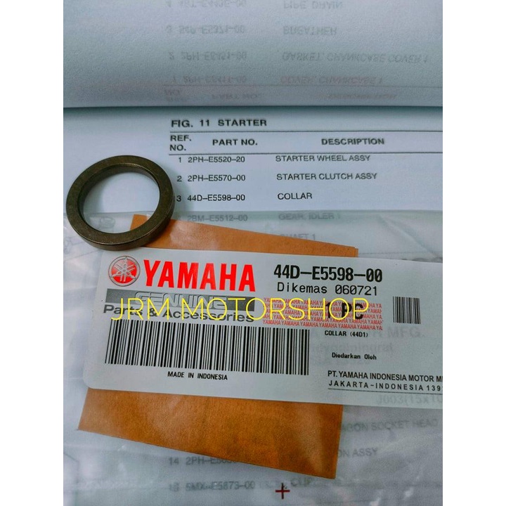 R6 B138 44D-E5598-00 washer collar starter wheel MIO i 125 / mio soul i ...