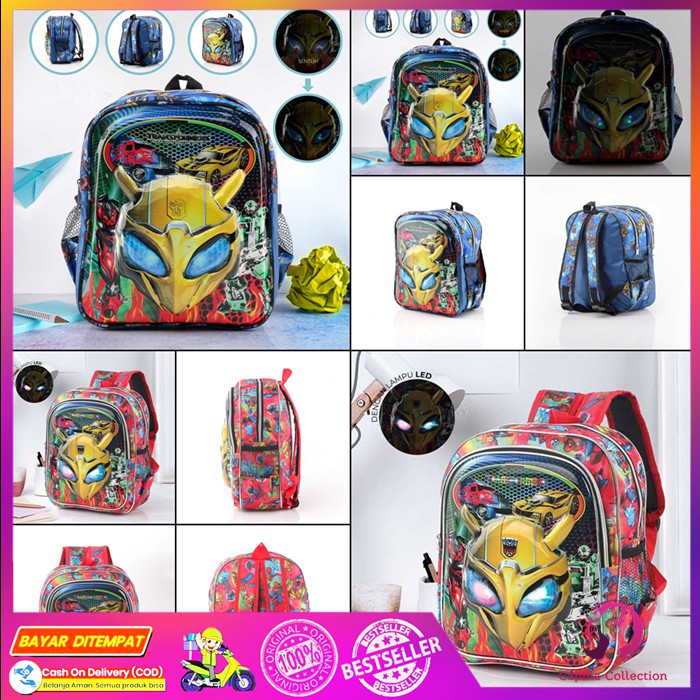 Bumble Bee Transformer Led Backpacks For Elementary School Brand ...