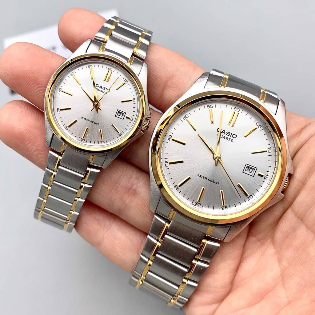 100 ORIGINAL Casio Quartz Two tone Couple Watch LTP1183G 7A