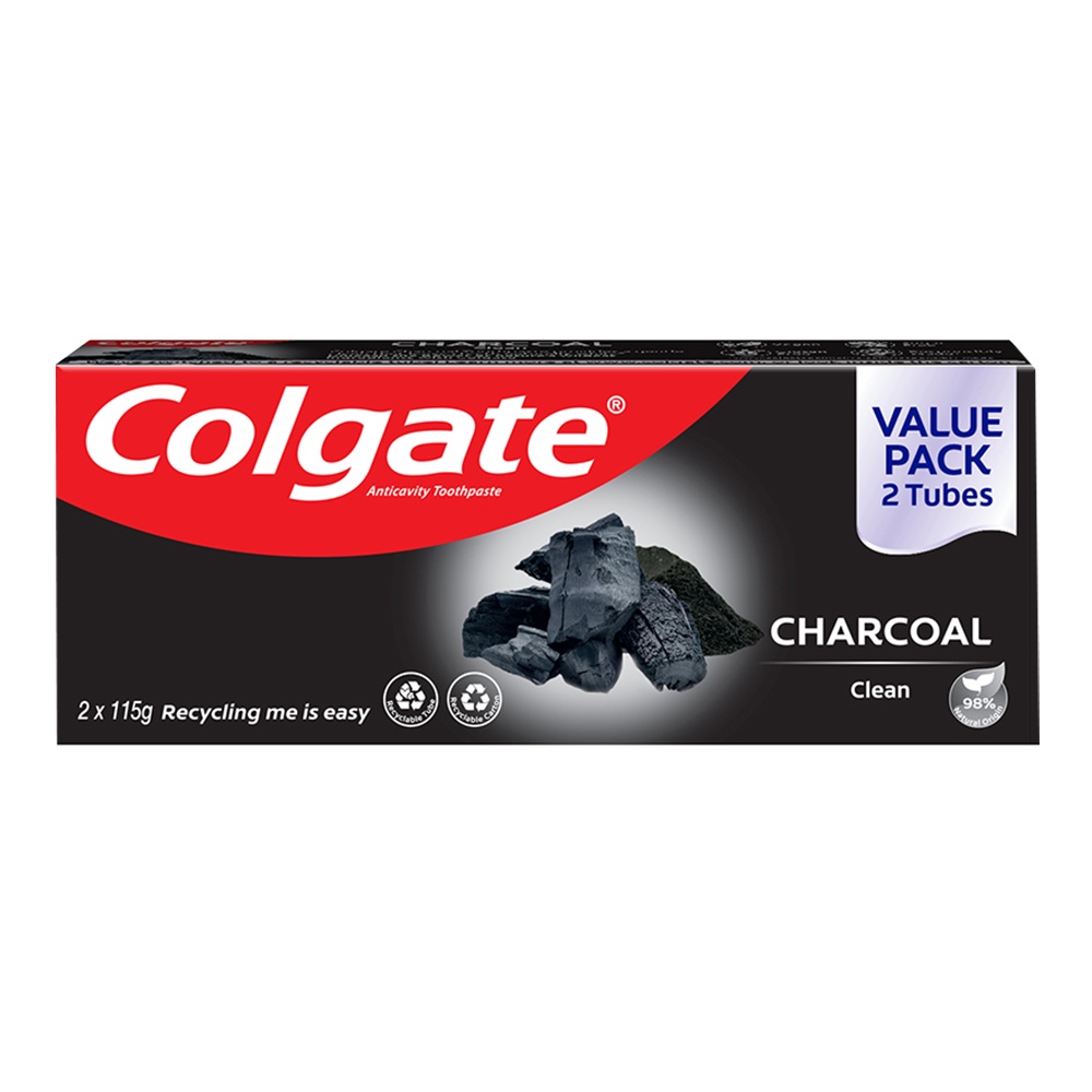 Colgate Anticavity Toothpaste Infused with Korean Bamboo Charcoal 115g