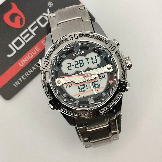 Men's Action Watch JoeFox Original DualTime Full Metal NonTarnish