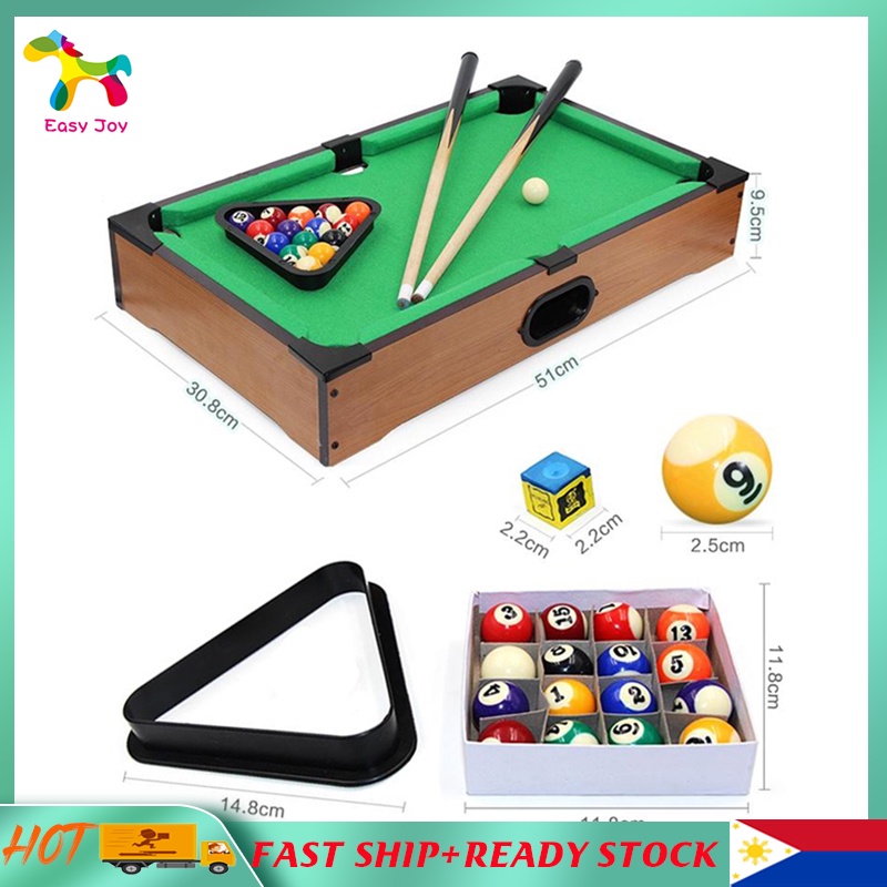 20 inches billiard Table set for Kids wooden pool table set with cue ...