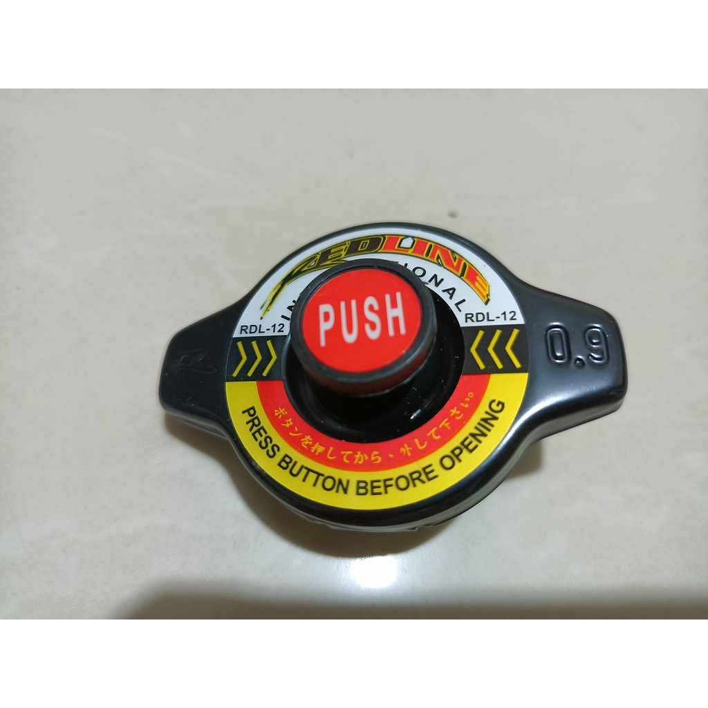 RED LINE PRESS BUTTON RADIATOR CAP 0.9 RDL-12 | Shopee Philippines