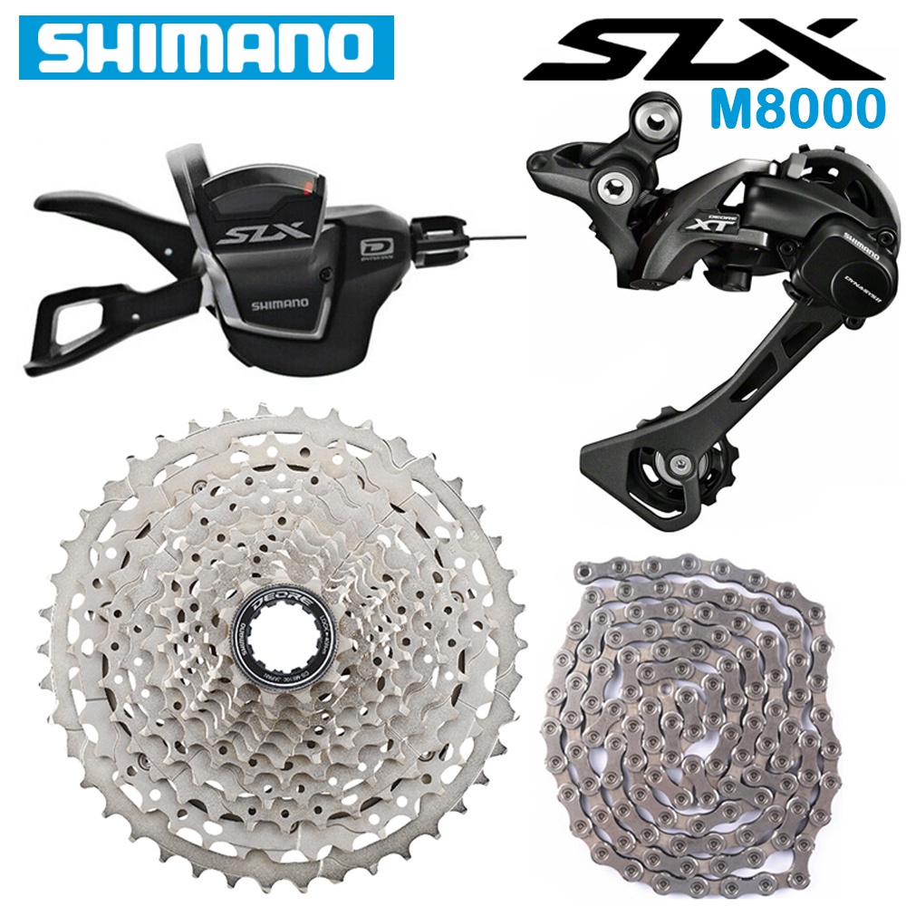 Shimano XT M8000 SLX M7000 1x11 2x11 Speed Groupset For MTB Bicycle ...