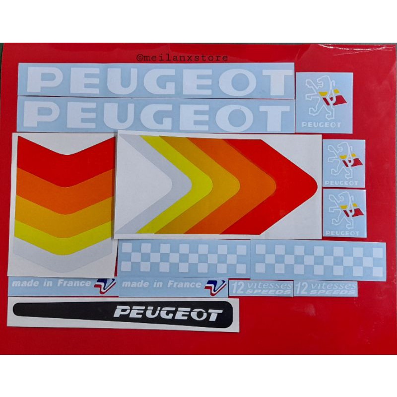 0366 Peugeot Vélo Frame Décalcomanies