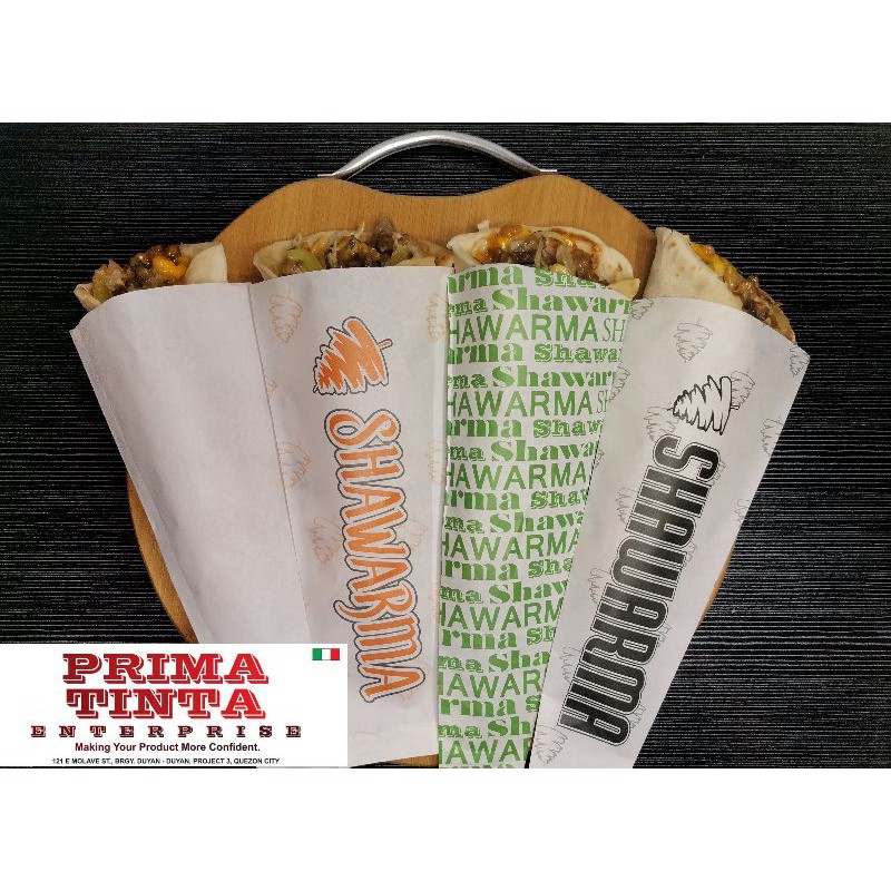 SHAWARMA WRAPPER (100PCS) GREASEPROOF PAPER | Shopee Philippines