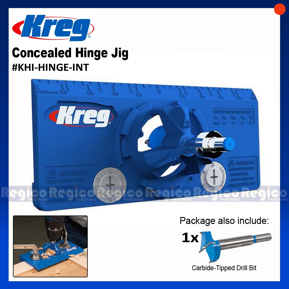 Kreg Concealed Hinge jig (KHIHINGEINT) Regico Hardware Shopee Philippines