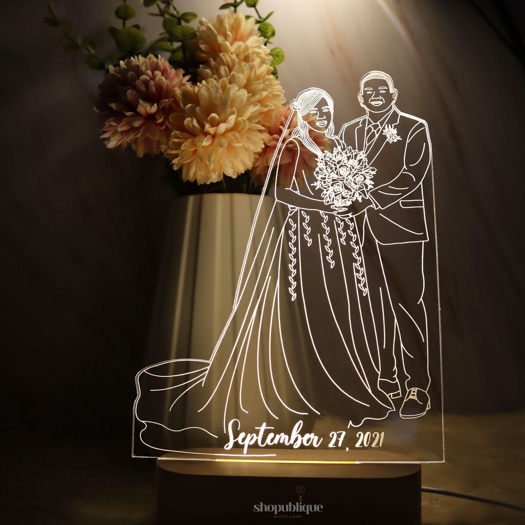 Customized 3D LED Lamp | Personalized Acrylic Vector Lamp | Handcrafted ...