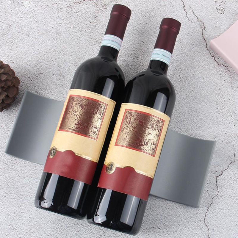 be> Countertop Storage Wine Bottle Rack Half Arc Stackable Bottle
