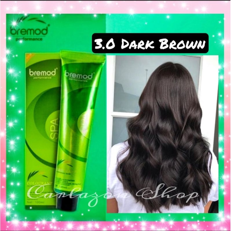 Dark Brown Bremod Hair Color 3.0 Dark Brown Hair Color with oxidising